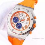 Audemars Piguet Royal Oak Offshore Copy Watches SS Orange Strap